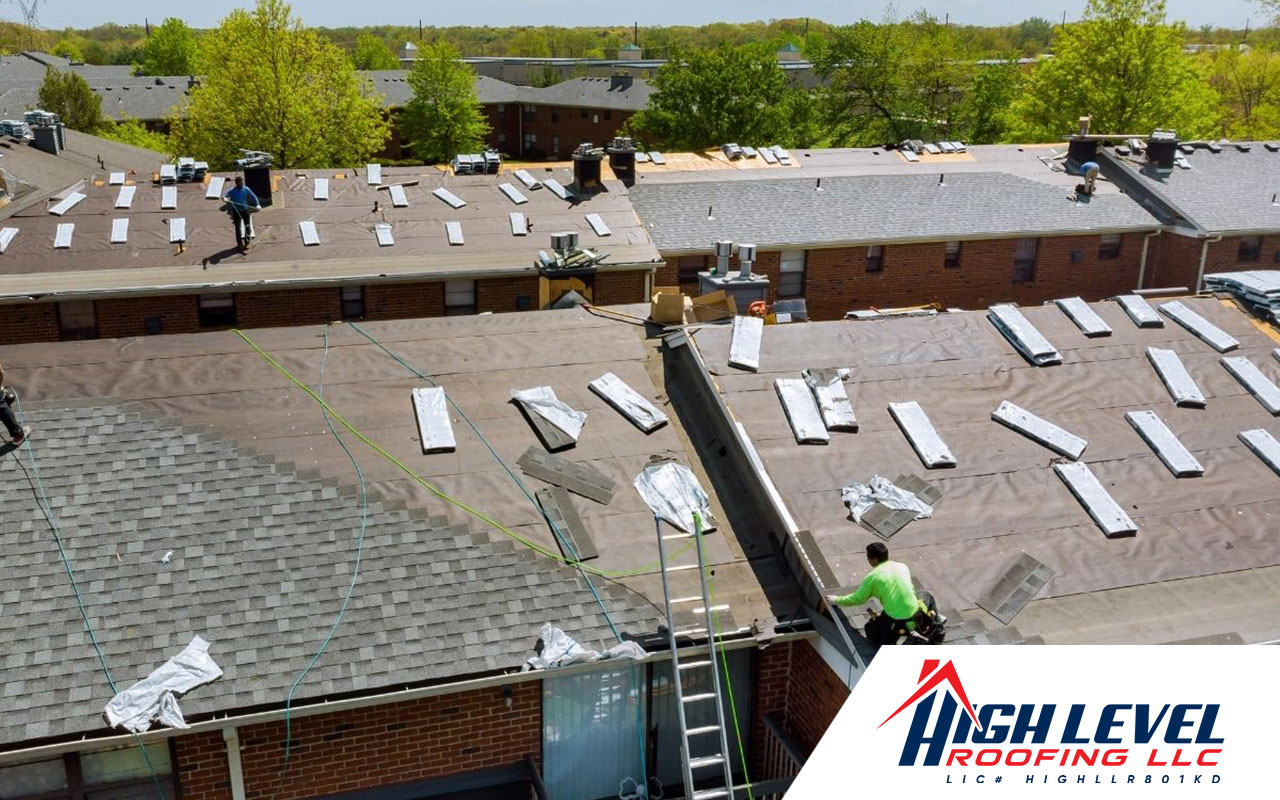 "High Level Roofing LLC team in action