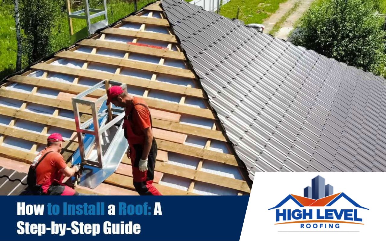 Step-by-step guide on how to install a roof.